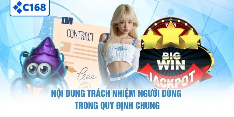 Nội dung trách nhiệm người dùng trong quy định chung